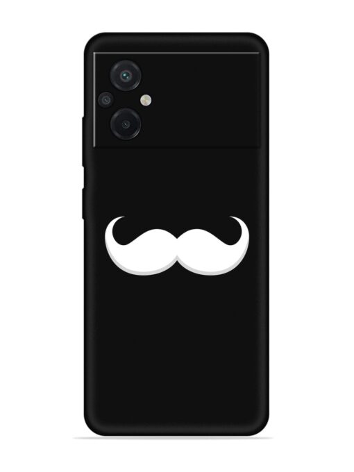 Mustache Vector Embossed Soft Silicone Case for Poco M5 Zapvi