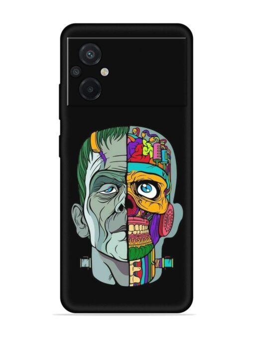 Men Vs Skull Embossed Soft Silicone Case for Poco M5 Zapvi