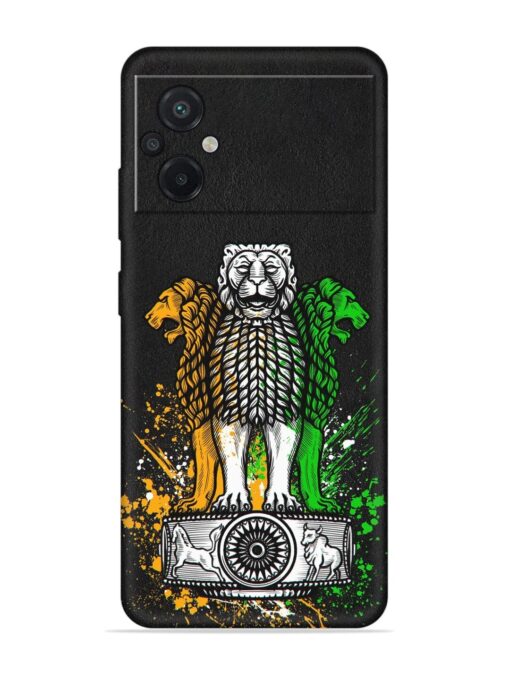 Pillars Of Ashoka Embossed Soft Silicone Case for Poco M5 Zapvi