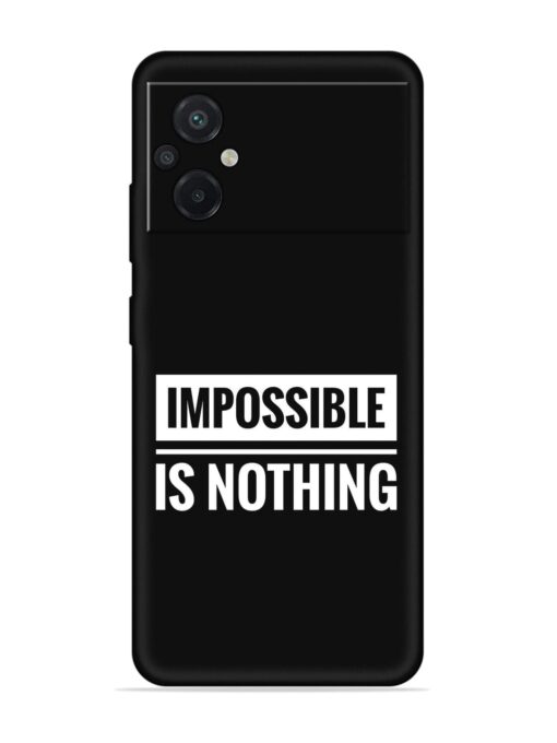 Impossible Is Nothing Embossed Soft Silicone Case for Poco M5 Zapvi