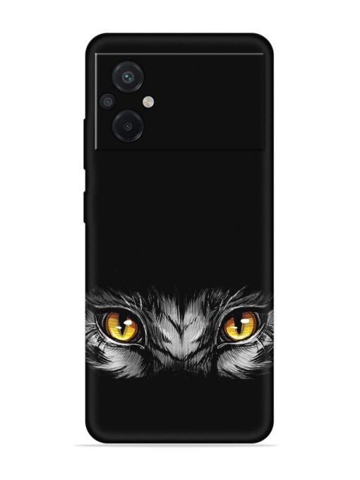 Scary Eye Embossed Soft Silicone Case for Poco M5 Zapvi