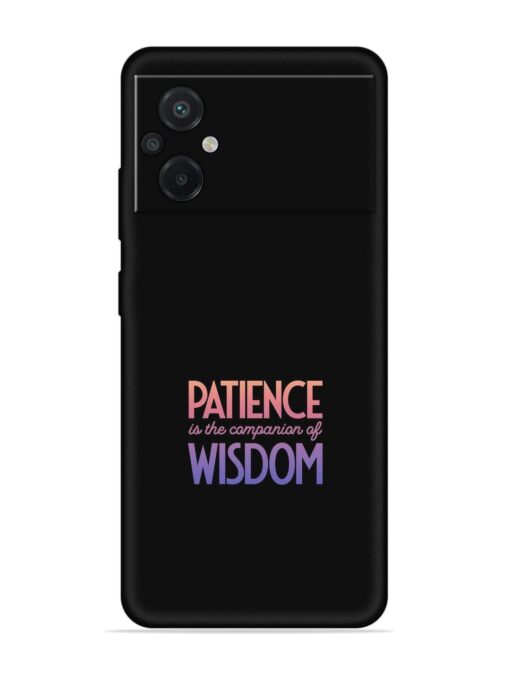 Patience Is The Embossed Soft Silicone Case for Poco M5 Zapvi