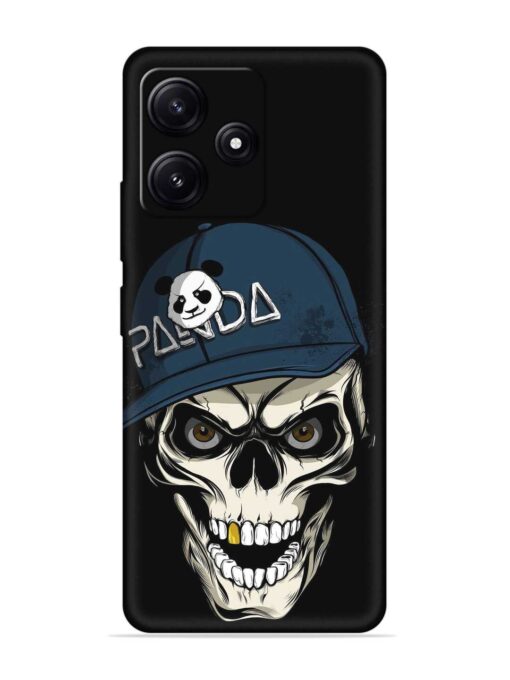 Panda Skull Embossed Soft Silicone Case for Poco M6 Pro (5G) Zapvi