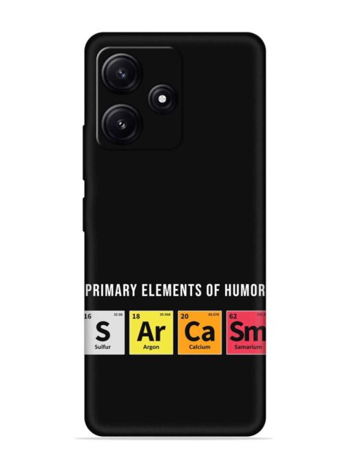 Primary Elements Humor Embossed Soft Silicone Case for Poco M6 Pro (5G) Zapvi