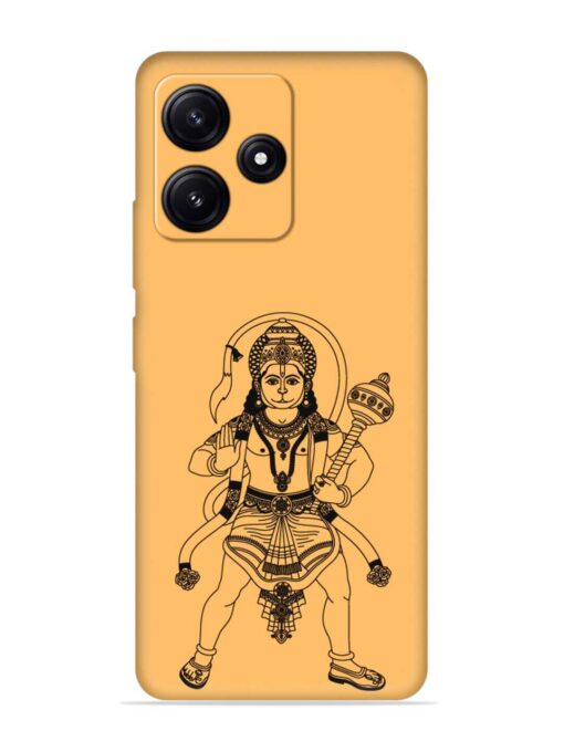 Indian God Hanuman Embossed Soft Silicone Case for Poco M6 Pro (5G) Zapvi