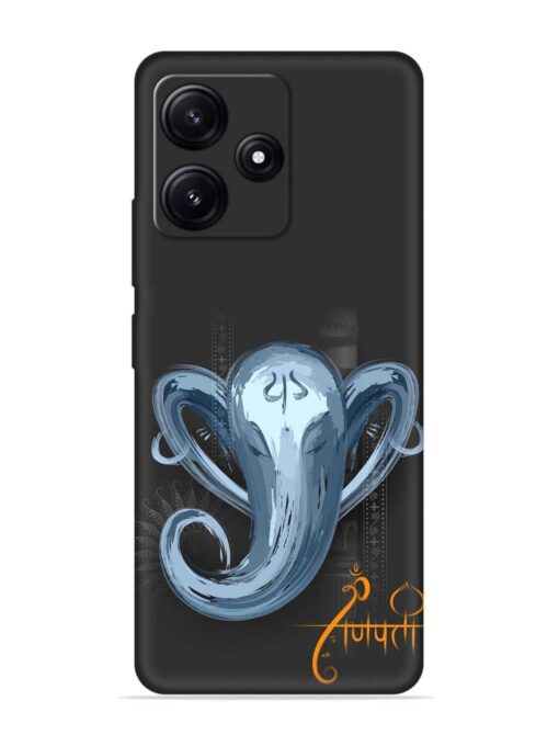 Illustration Lord Ganpati Embossed Soft Silicone Case for Poco M6 Pro (5G) Zapvi