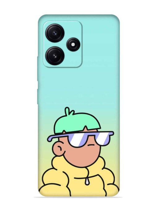 Doodles Cool Character Embossed Soft Silicone Case for Poco M6 Pro (5G) Zapvi