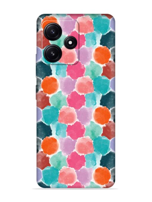 Colorful Seamless Pattern Embossed Soft Silicone Case for Poco M6 Pro (5G) Zapvi