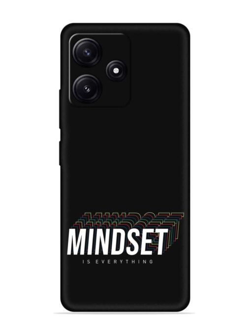 Mindset Everything Slogan Embossed Soft Silicone Case for Poco M6 Pro (5G) Zapvi