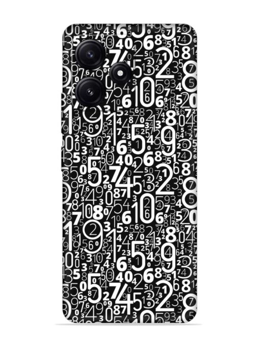 Many Numbers Different Embossed Soft Silicone Case for Poco M6 Pro (5G) Zapvi