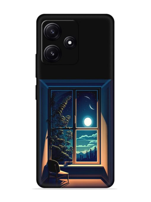 Night View At Window Embossed Soft Silicone Case for Poco M6 Pro (5G) Zapvi