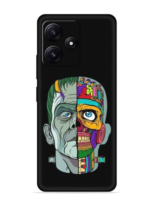 Men Vs Skull Embossed Soft Silicone Case for Poco M6 Pro (5G) Zapvi