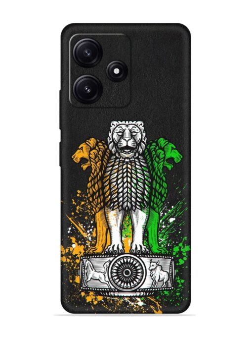 Pillars Of Ashoka Embossed Soft Silicone Case for Poco M6 Pro (5G) Zapvi