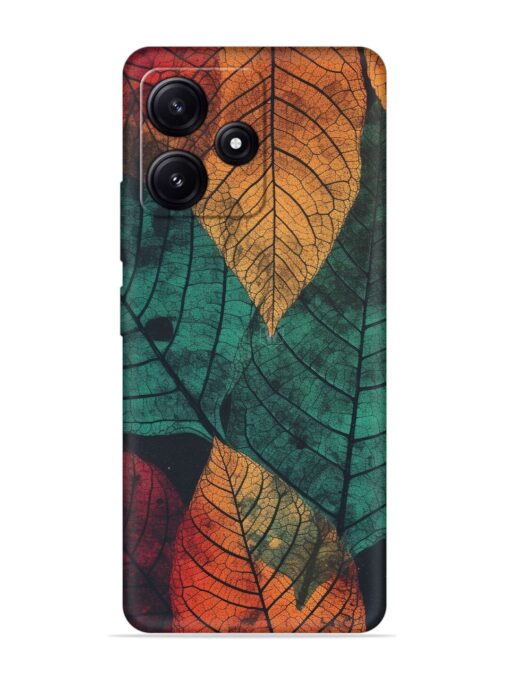 Leaves Artwork Embossed Soft Silicone Case for Poco M6 Pro (5G) Zapvi