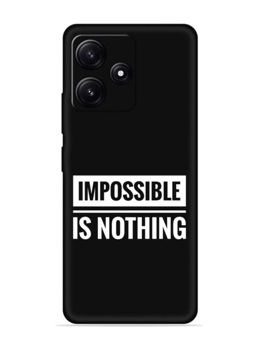 Impossible Is Nothing Embossed Soft Silicone Case for Poco M6 Pro (5G) Zapvi