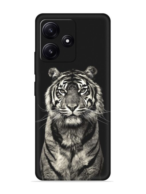 Tiger Art Embossed Soft Silicone Case for Poco M6 Pro (5G) Zapvi