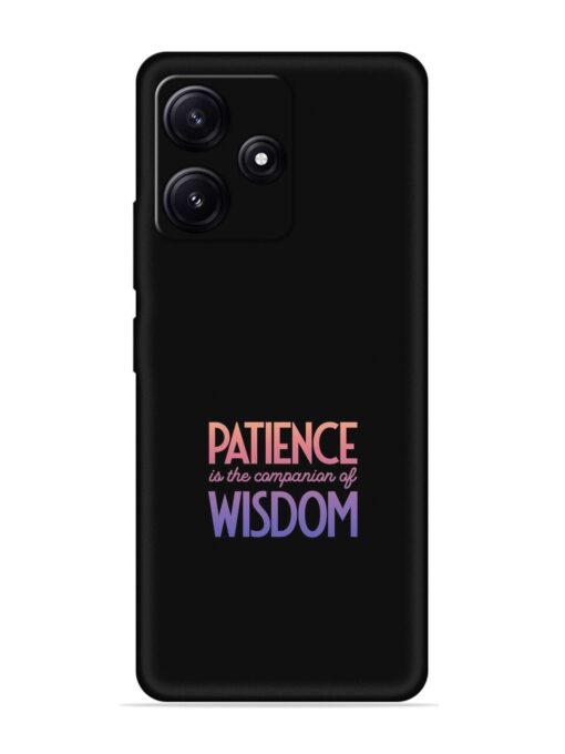 Patience Is The Embossed Soft Silicone Case for Poco M6 Pro (5G) Zapvi