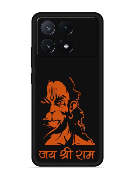 Angry Hanuman Embossed Soft Silicone Case for Poco X6 Pro (5G) Zapvi