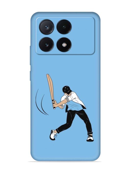 Cricket Gully Boy Embossed Soft Silicone Case for Poco X6 Pro (5G) Zapvi