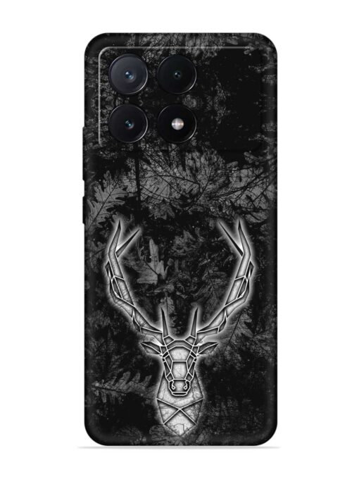 Ancient Deer Embossed Soft Silicone Case for Poco X6 Pro (5G) Zapvi