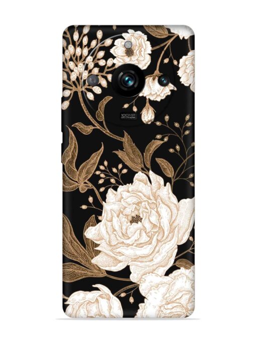 Peonies Roses Floral Embossed Soft Silicone Case for Realme 11 Pro (5G) Zapvi