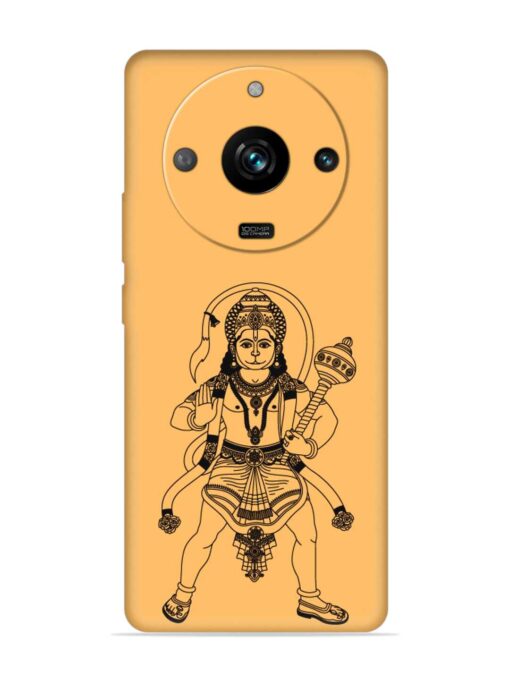 Indian God Hanuman Embossed Soft Silicone Case for Realme 11 Pro (5G) Zapvi