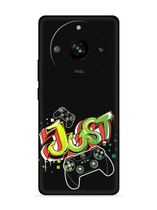 Graffiti Gamepad Illustration Embossed Soft Silicone Case for Realme 11 Pro (5G) Zapvi