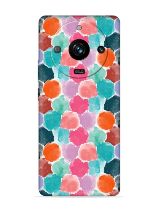 Colorful Seamless Pattern Embossed Soft Silicone Case for Realme 11 Pro (5G) Zapvi