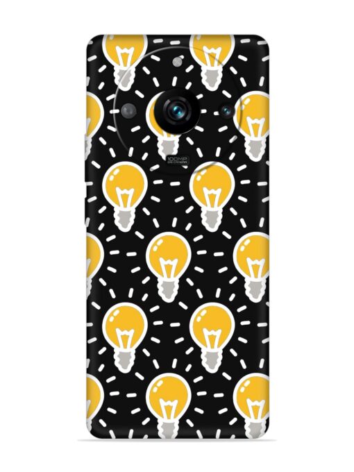 Light Bulb Seamless Embossed Soft Silicone Case for Realme 11 Pro (5G) Zapvi