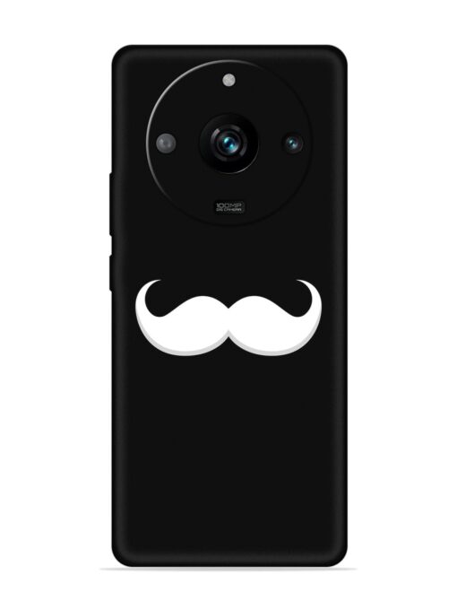 Mustache Vector Embossed Soft Silicone Case for Realme 11 Pro (5G) Zapvi