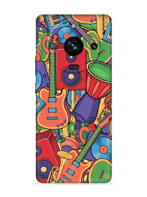 Colorful Music Art Embossed Soft Silicone Case for Realme 11 Pro (5G) Zapvi