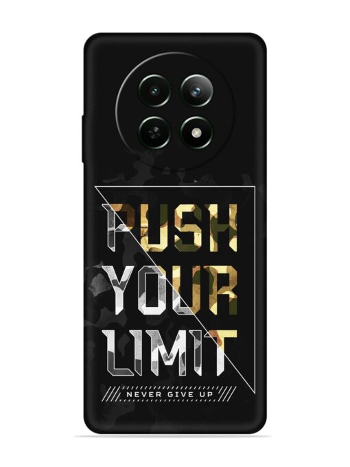 Push Your Limits Embossed Soft Silicone Case for Realme 12 (5G) Zapvi