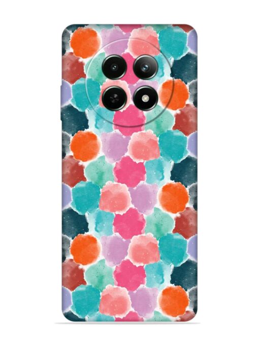 Colorful Seamless Pattern Embossed Soft Silicone Case for Realme 12 (5G) Zapvi