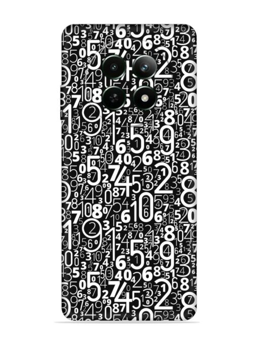 Many Numbers Different Embossed Soft Silicone Case for Realme 12 (5G) Zapvi