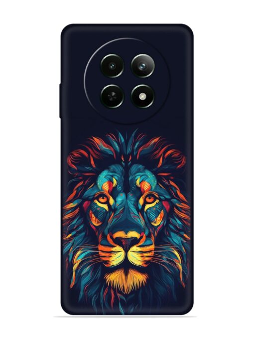 Colorful Lion Embossed Soft Silicone Case for Realme 12 (5G) Zapvi