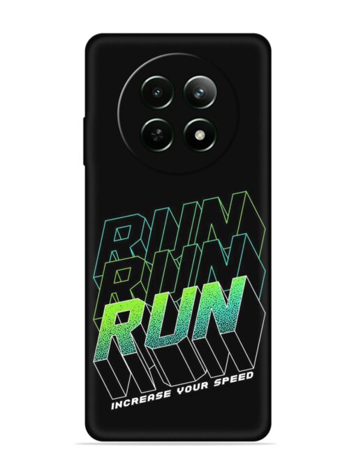 Run Embossed Soft Silicone Case for Realme 12 (5G) Zapvi