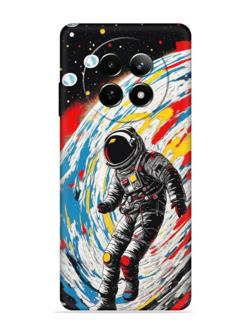 Astronaut Art Embossed Soft Silicone Case for Realme 12 (5G) Zapvi