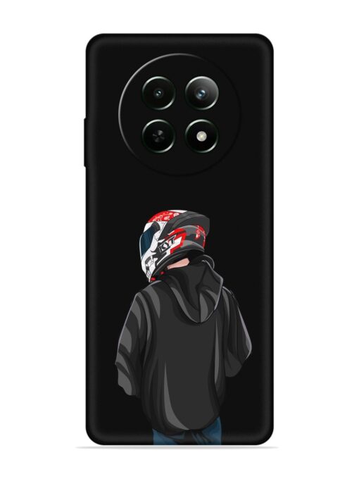 Motorcycle Rider Embossed Soft Silicone Case for Realme 12 (5G) Zapvi