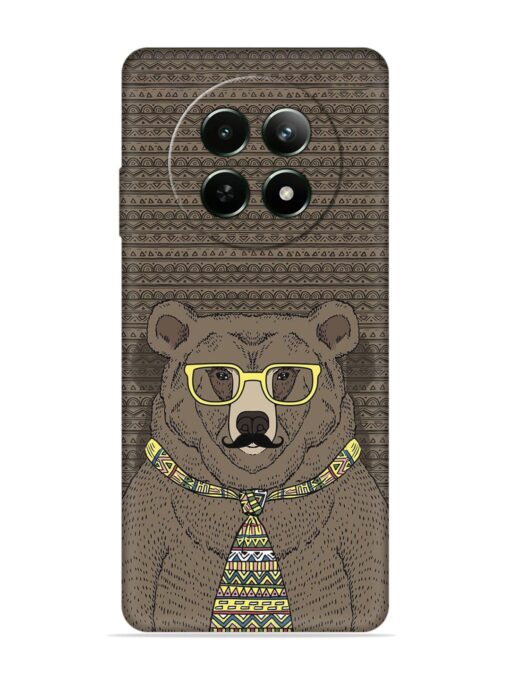 Grizzly Bear Embossed Soft Silicone Case for Realme 12 (5G) Zapvi