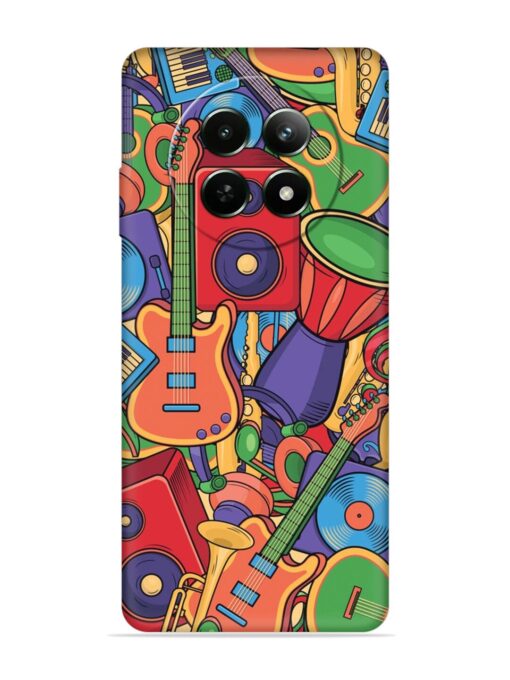 Colorful Music Art Embossed Soft Silicone Case for Realme 12 (5G) Zapvi