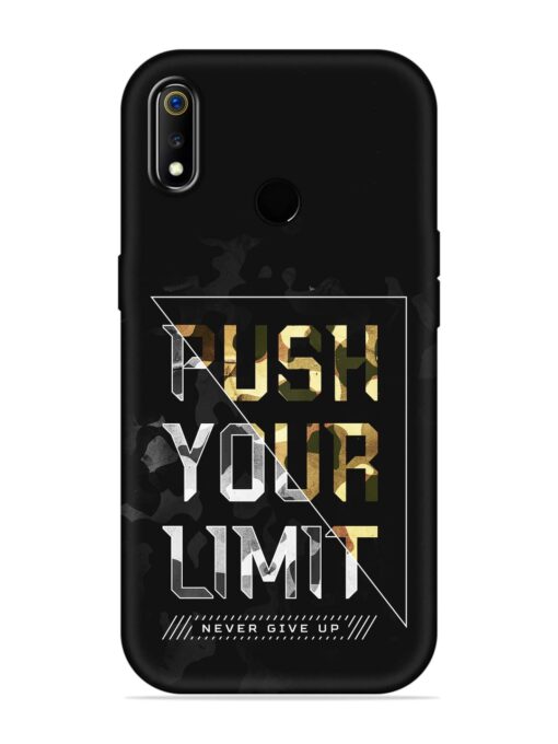 Push Your Limits Embossed Soft Silicone Case for Realme 3 Zapvi