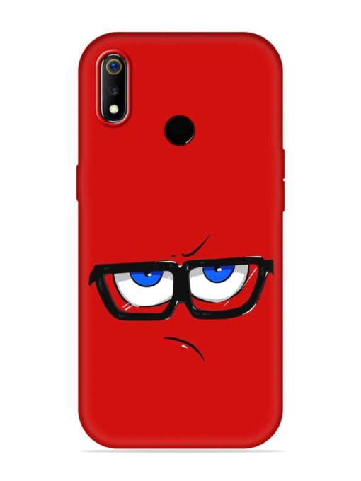 Rad Angry Face Embossed Soft Silicone Case for Realme 3 Zapvi