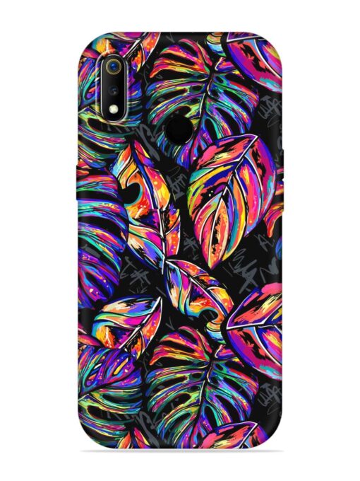 Tropical Seamless Vector Embossed Soft Silicone Case for Realme 3 Zapvi