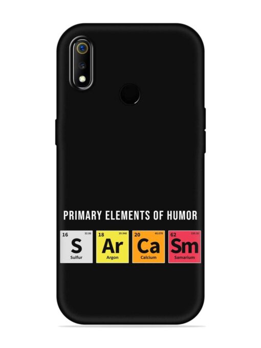 Primary Elements Humor Embossed Soft Silicone Case for Realme 3 Zapvi