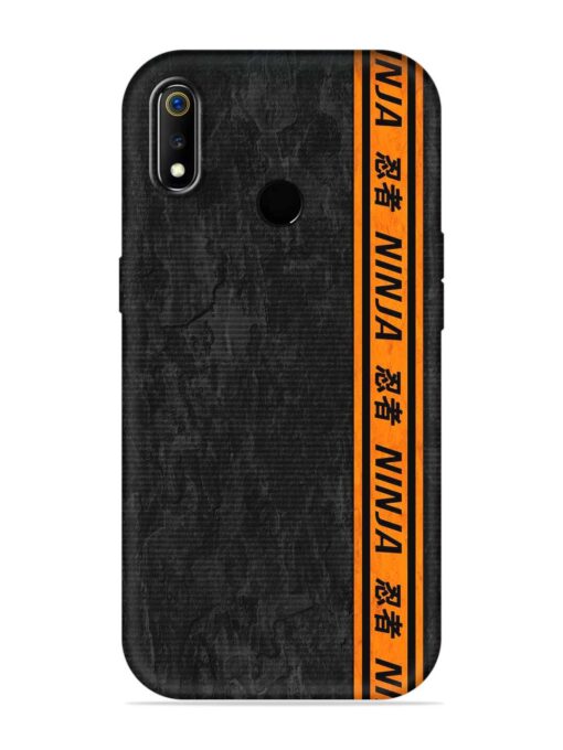 Ninja Srtips Embossed Soft Silicone Case for Realme 3 Zapvi