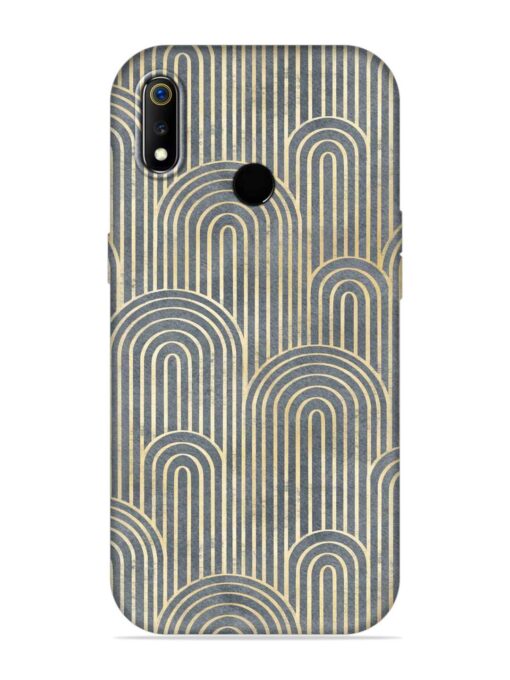 Art Deco Style Embossed Soft Silicone Case for Realme 3 Zapvi