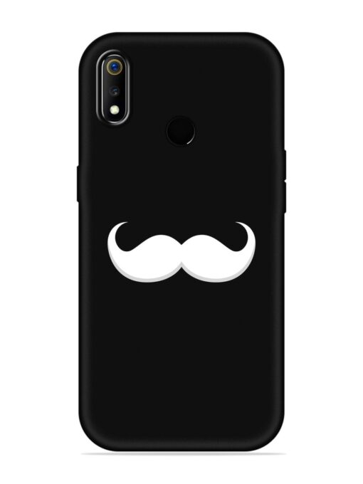 Mustache Vector Embossed Soft Silicone Case for Realme 3 Zapvi