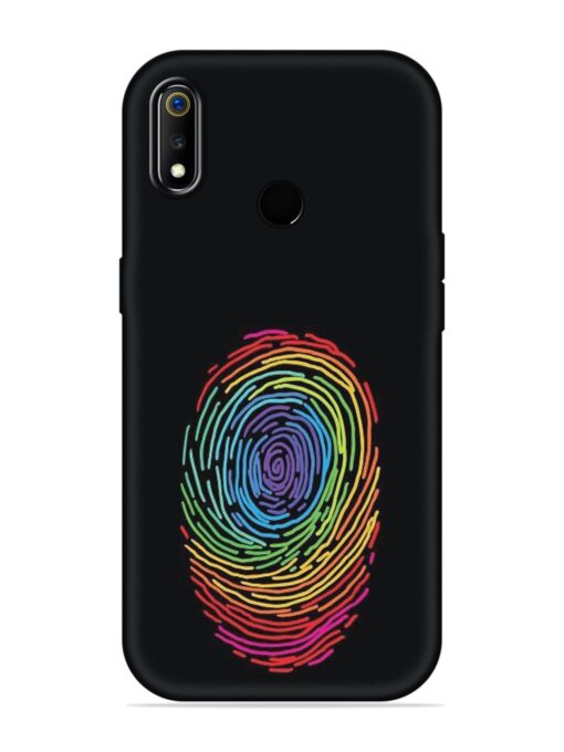 Fingerprint Of Thumb Art Embossed Soft Silicone Case for Realme 3 Zapvi