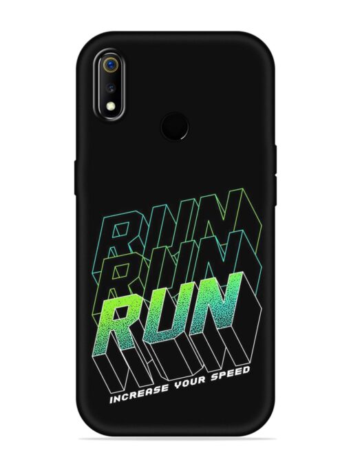 Run Embossed Soft Silicone Case for Realme 3 Zapvi