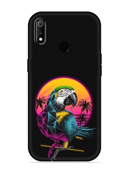 Rad Parrot Embossed Soft Silicone Case for Realme 3 Zapvi